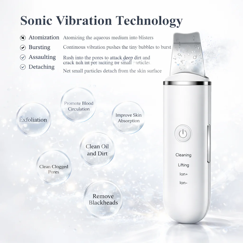 Ultrasonic Face Scrubber & Blackhead Remover