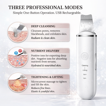 Ultrasonic Face Scrubber & Blackhead Remover